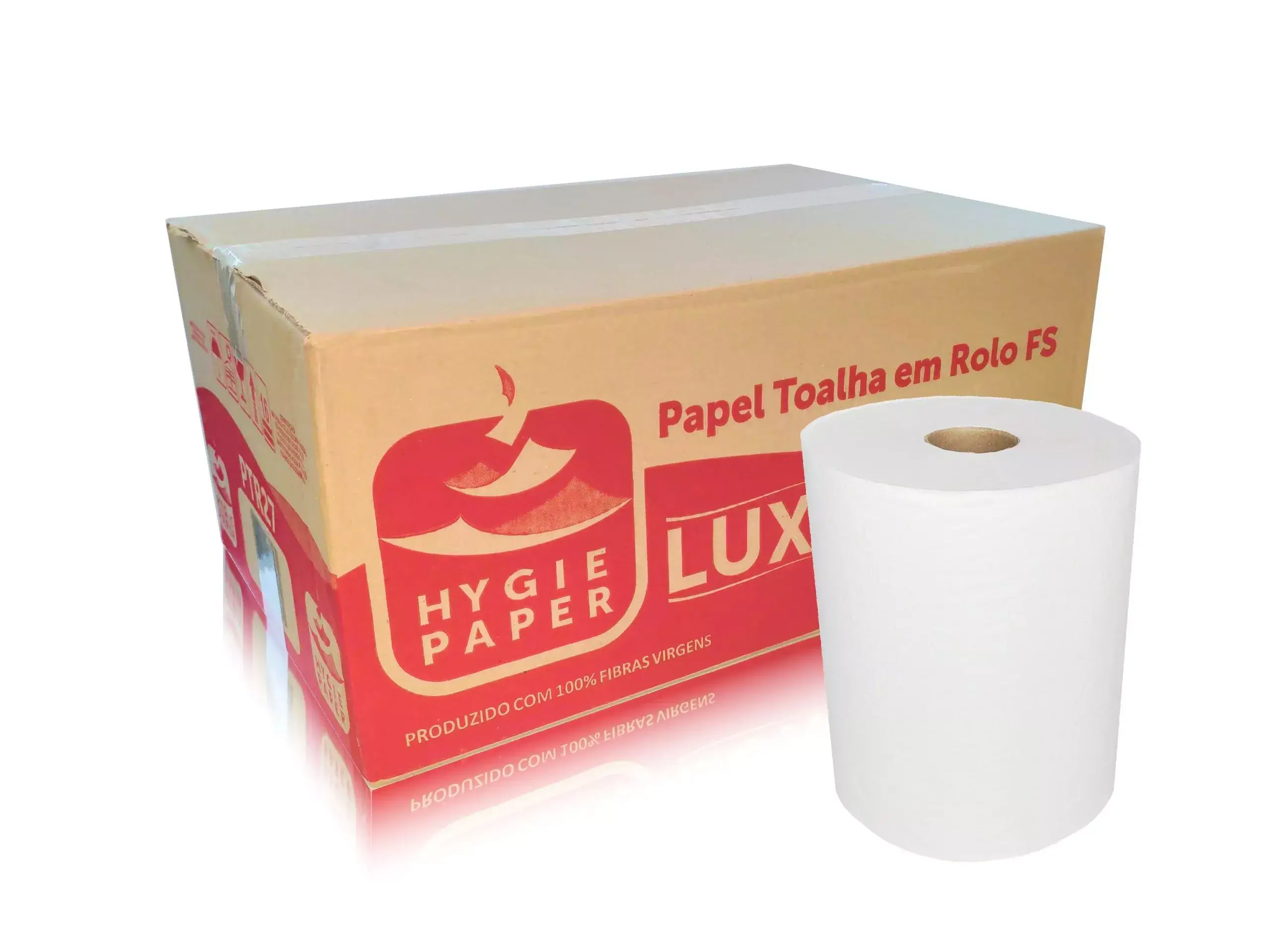 PTR27 - Papel Toalha Rolo - Folha Simples LUX
